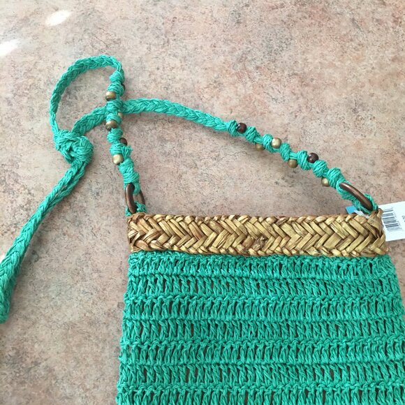 NWT Blue Miami straw handbag - Picture 6 of 15